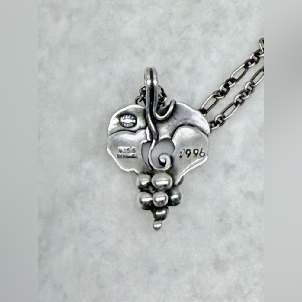 GEORG JENSEN Vintage Rare Collectors 1996 Heritage 925 SS Grape Necklace - Picture 4 of 16